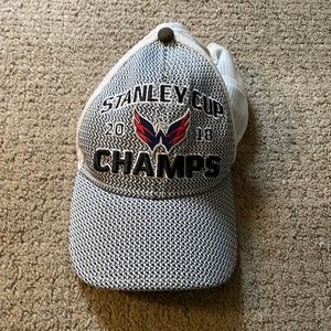 RARE WASHINGTON CAPITALS 2018 NHL Stanley Cup Champions Snapback Hat Cap!